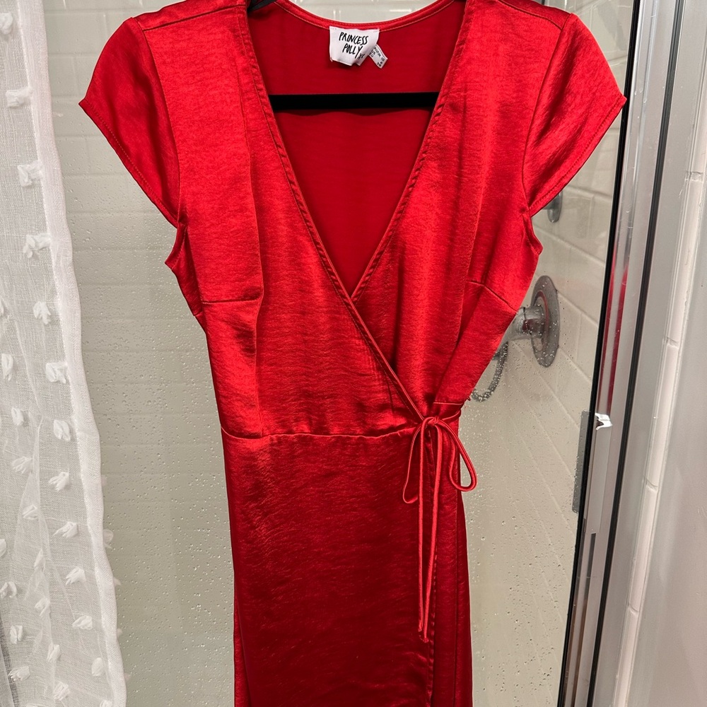 Princess Polly Scarlet Wrap Midi Dress
